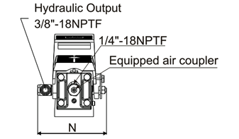 air hydraulic pump, air hydraulic foot pump